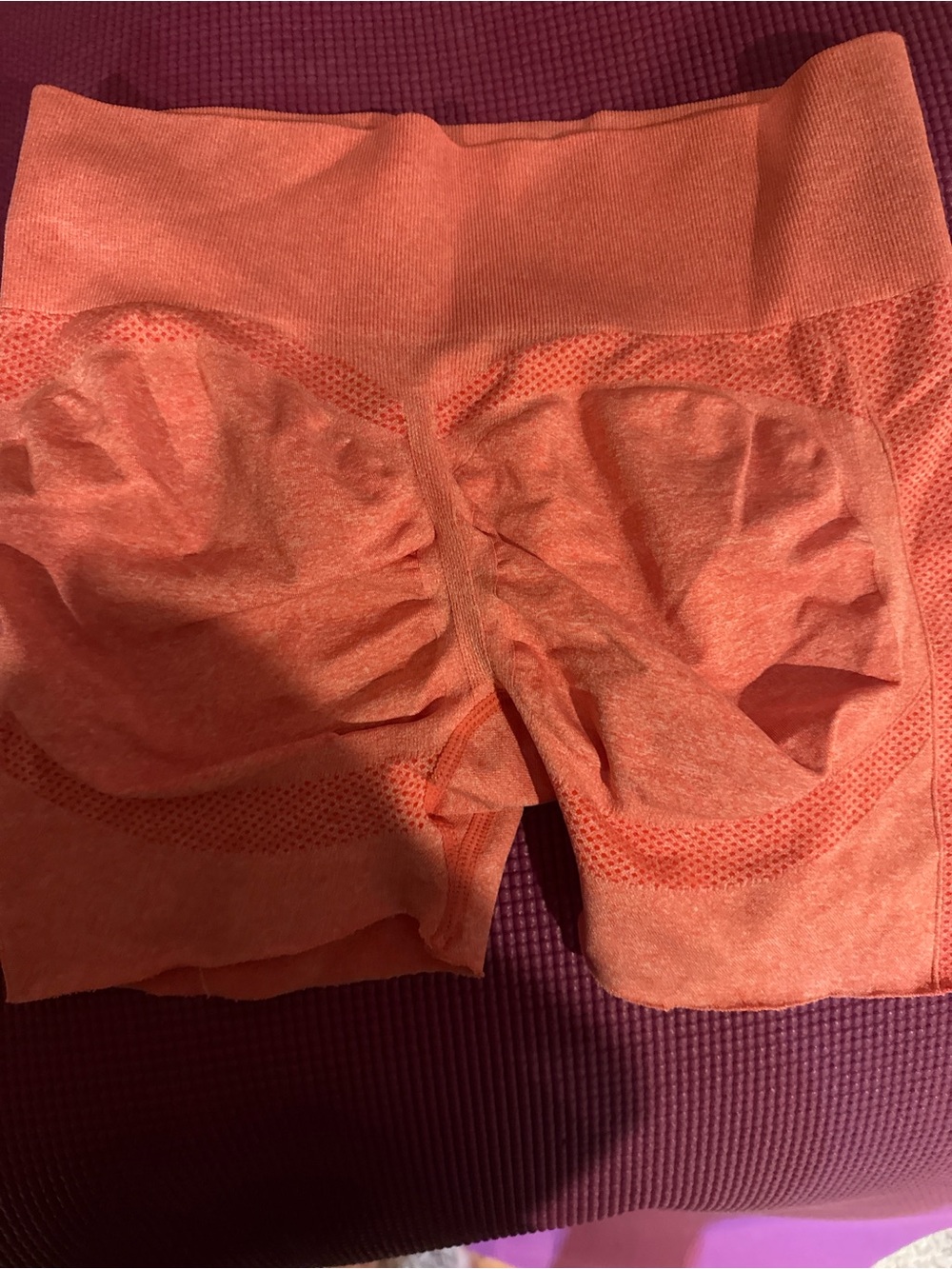 Seamless High-Waist Shaping Shorts - Coral